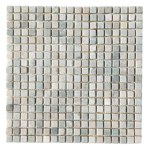 Ming Green Tumbled 5/8x5/8 Marble Mosaics