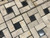 Light Emperador Polished Pinwheel with Black Dot Polished Mosaic 12x12