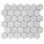 Carrara White Italian Marble 2” Hexagon Mosaic Tile Honed