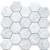 Carrara White Marble 3 inch Hexagon Mosaic Tile Honed