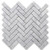 Carrara White Marble 1x3 Herringbone Mosaic Tile Polished