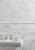 Ocean White Honed 1"x3" Herringbone & Ocean White Honed 3"x12"