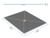 Wedi Fundo Ligno Base (Center Drain) 48 in. x 60 in. 1 pc US9200004