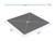 Wedi Fundo Ligno Base (Center Drain) 60 in. x 60 in. 1 pc US9200005