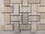 Wooden White Honed Basketweave W/thassos dots Mosaic 12x12