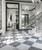 Checkerboard Marble Tile Bianco Dolomite Polished & Bardiglio Nuvalto Polished 18x18