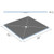 Wedi Fundo Ligno Curbless Shower Pan (Base) w/ Click and Seal Drain Unit - 48" x 48" x 3/4" Center Drain