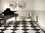Unicom Starker Marmorea: Nero Marquinia 12x12 & Carrara 12x12