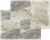 Silver Travertine Brushed & Chiseled & Unfilled Versailles Pattern (Sold in Bundles of 8 SF per Bundle)