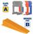 The Xtreme Tile Leveling System was developed out of a need to diminish costly mistakes due to unleveled tiles causing lippage in high-end installations. It is the perfect system to use with tile plank and large-format rectified porcelain, marble and stone and the flat base design is ideal for wall tile installations. This time saving system adjusts the height of the tiles and evenly holds their edges throughout the curing process. It is the most cost effective installation method on the market to eliminate lippage.

QEP Xtreme Tile Leveling Wedges Feature:

Flat base maximizes adhesive coverage and ensures tile surface is lippage-free.
Notches on each side of the clip allow mortar to dispense evenly to eliminate potential voids.
Accommodates tiles up to 1/2" thick.
Wide wedge design holds tiles securely while mortar dries.
Reusable 7/8" wide wedge.