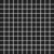 Alameda Black Matte 1"x1" Square Mosaics 12"x12" Mesh