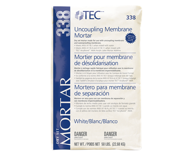 Uncoupling Membrane Mortar
337/338