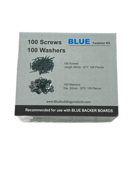 Blue Board Fastener Kit (100 Count Galvanized Steel Washers & Coarse Screws)