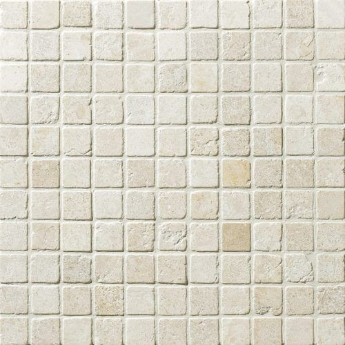 Suede Gold Tumbled 1x1 Mosaics 12x12 Mesh