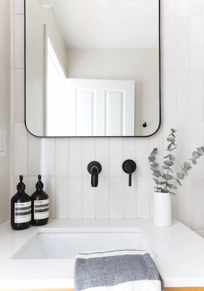 Fathom White Matte 2.5"x10" Ceramic Wall Tiles