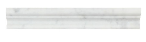 Ocean White Honed Crown Mercer Molding 2"x12" Chair Rail