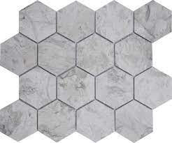 Tala Grey Honed 3" Hexagon Mosaics