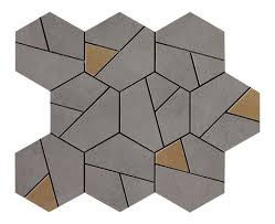 Boost Smoke Yellow Hexagons Mosaics