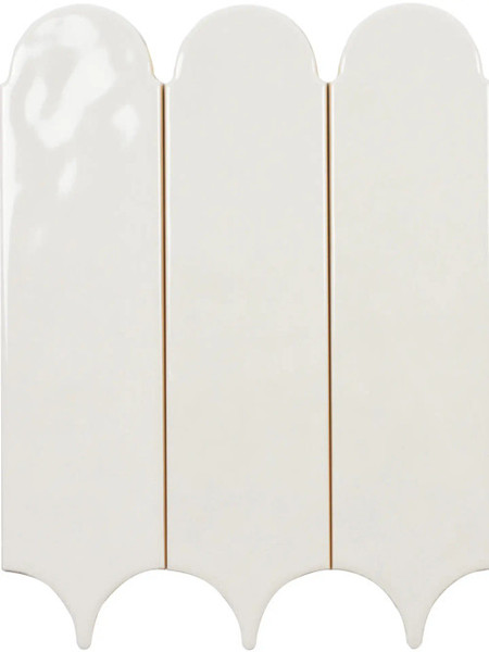 Raindrops Wool 3"×12" Gloss Ceramic Wall Tile