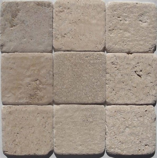 Fiorito Tumbled Travertine 4x4