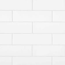 Ice White Gloss 4.25"x16" Ceramic Wall Tile