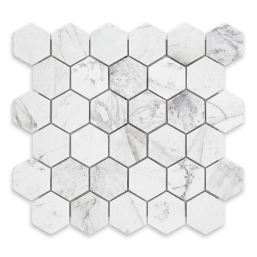 Volakas Marble Hexagon 2″
Honed/ Polished