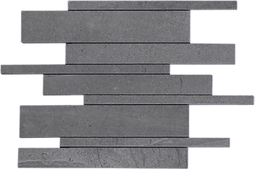 Burlington Dark Gray Strip Mosaic Porcelain Tile