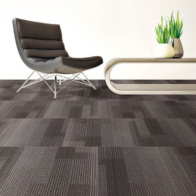 TAS Flooring Development Collection: Carbon 18 oz Polypropylene 19.7" x 19.7" Commercial Carpet Tile