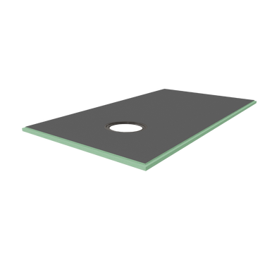 HYDRO BLOK **LOW PROFILE** 36X72 PRE-SLOPED SHOWER PAN OFFSET DRAIN