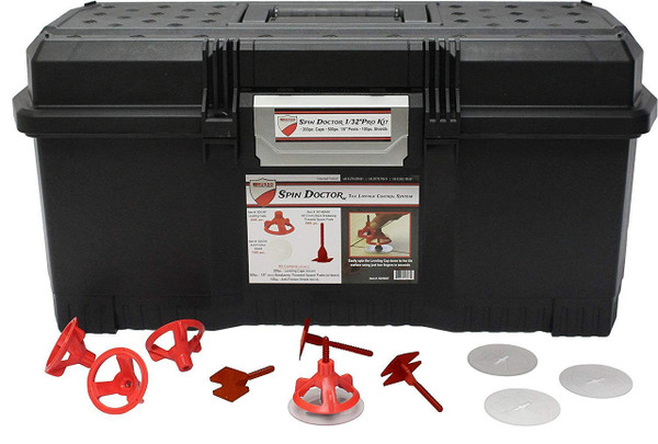 RTC Spin Doctor Tile Leveling System Kit - 1/16" White