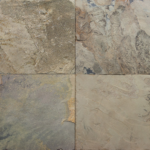 Indian Autumn Slate Tiles 12"x12"