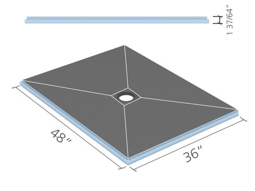 Fundo® Primo Base (Center Drain)
36 in. x 48 in.
1 piece
US9100002