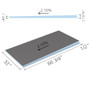 Wedi Fundo Riolito Neo Modular Curbed Shower System - Base/Linear Drain Sold Separetly