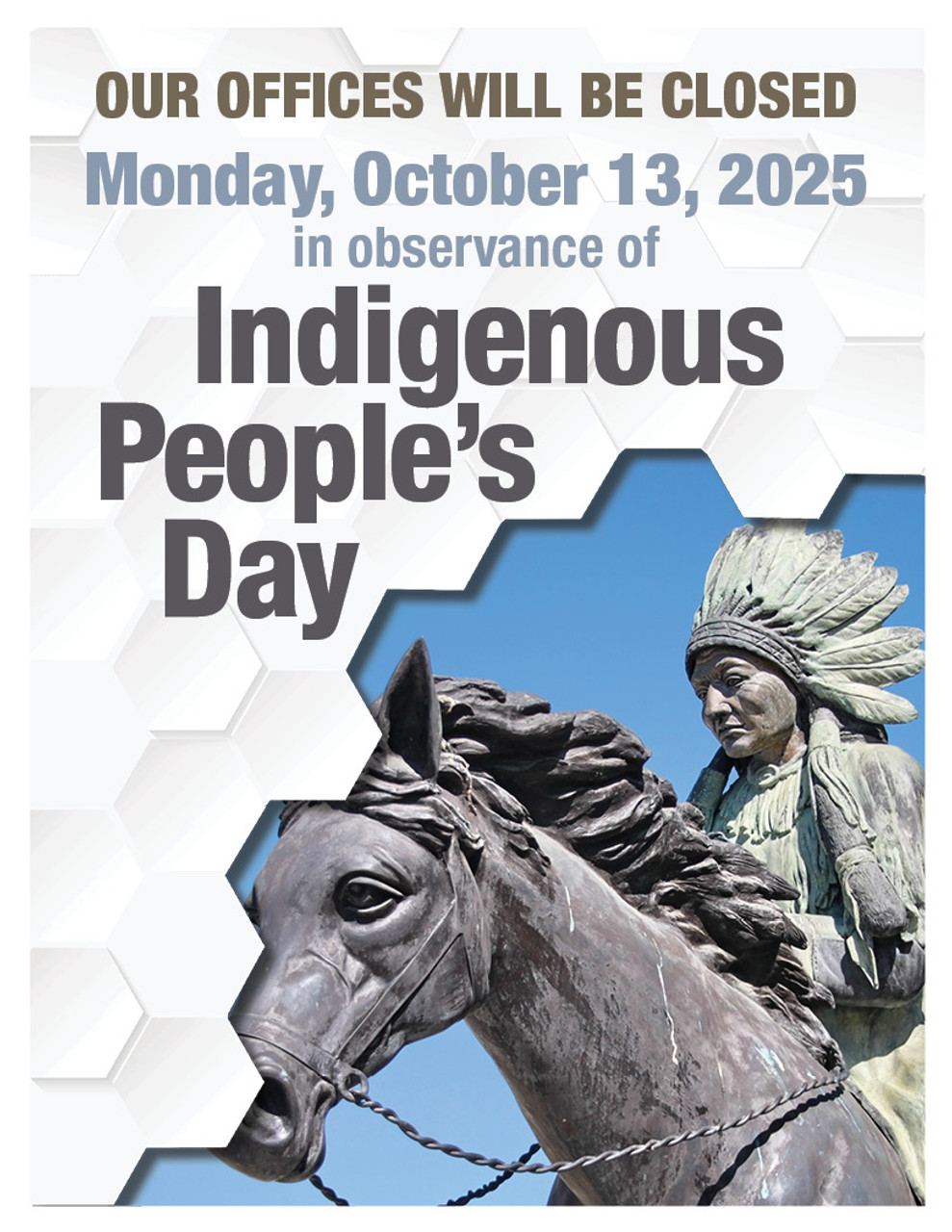 Indigenous People's Day Alternative Sign