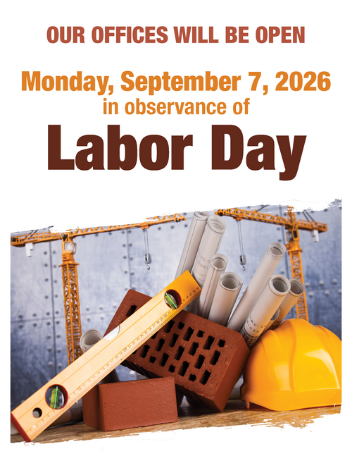 Holiday Closed Signs for Banks, Credit Unions, and other institutions.