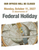 Holiday Closed Signs for Banks, Credit Unions, and other institutions.
