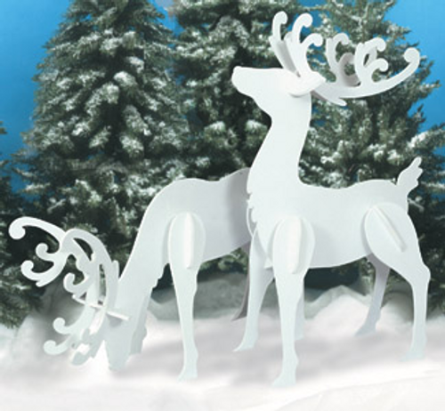 Elegant Reindeer Wood Pattern Elegant Reindeer Wood Pattern