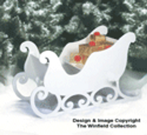 Santa Sleigh (medium size) Wood Pattern