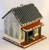 Holiday Cabin Birdhouse with Red Porch