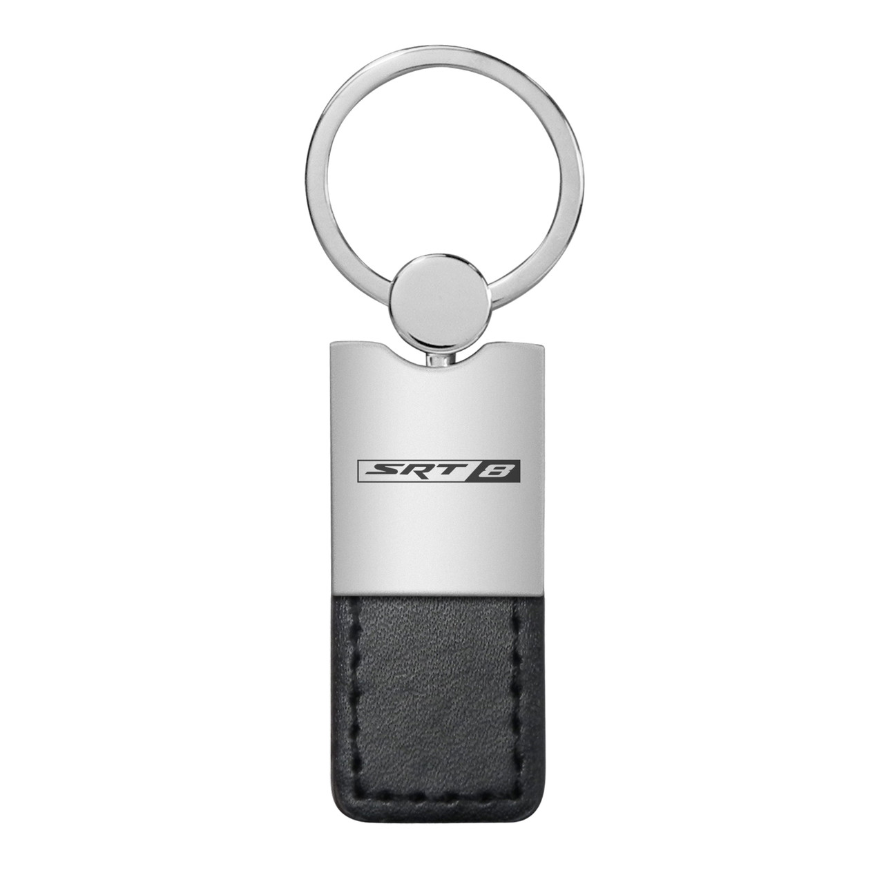 Dodge SRT8 Duo Black Leather Key Chain - Car Beyond Store