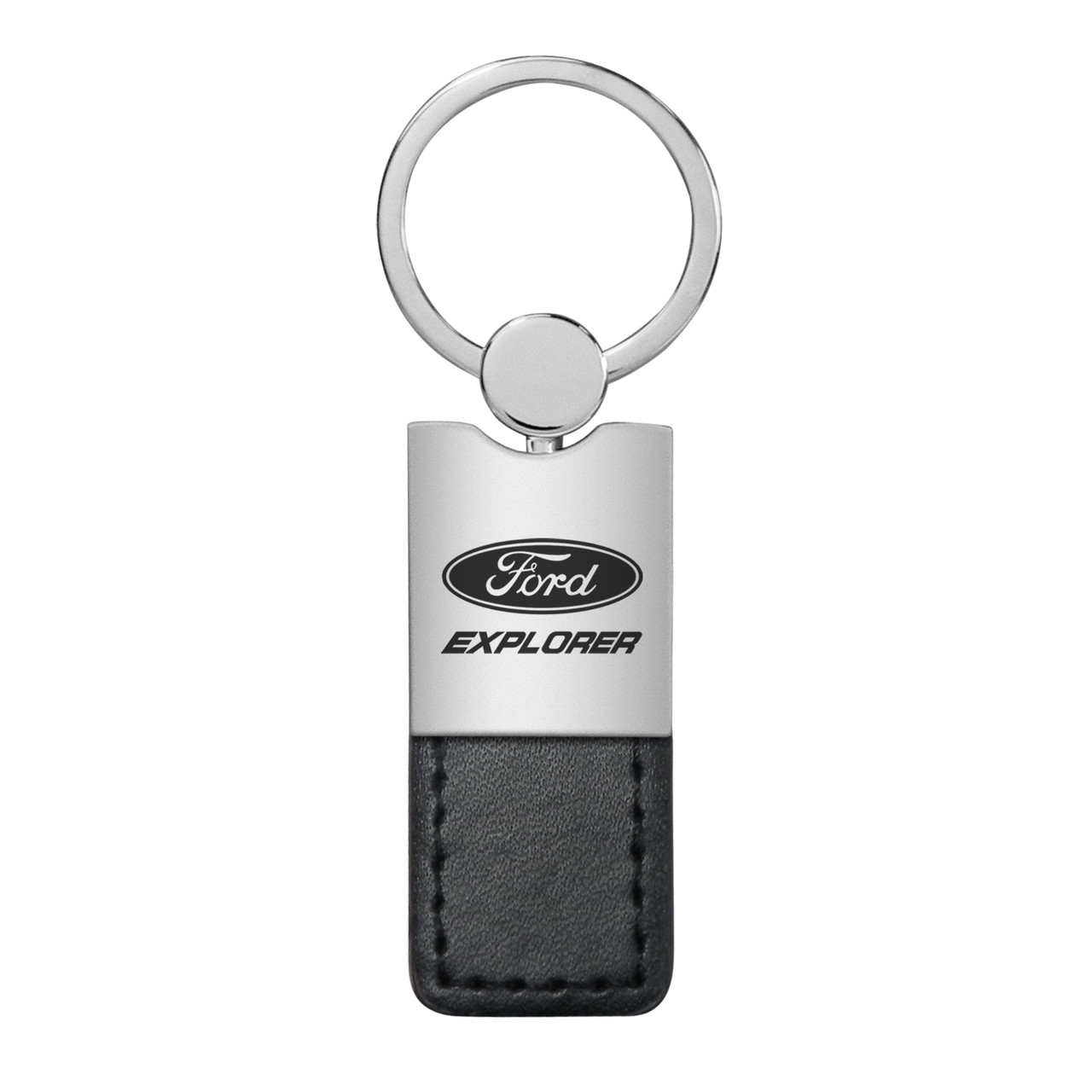 Ford Explorer Duo Black Leather Key Chain - Car Beyond Store