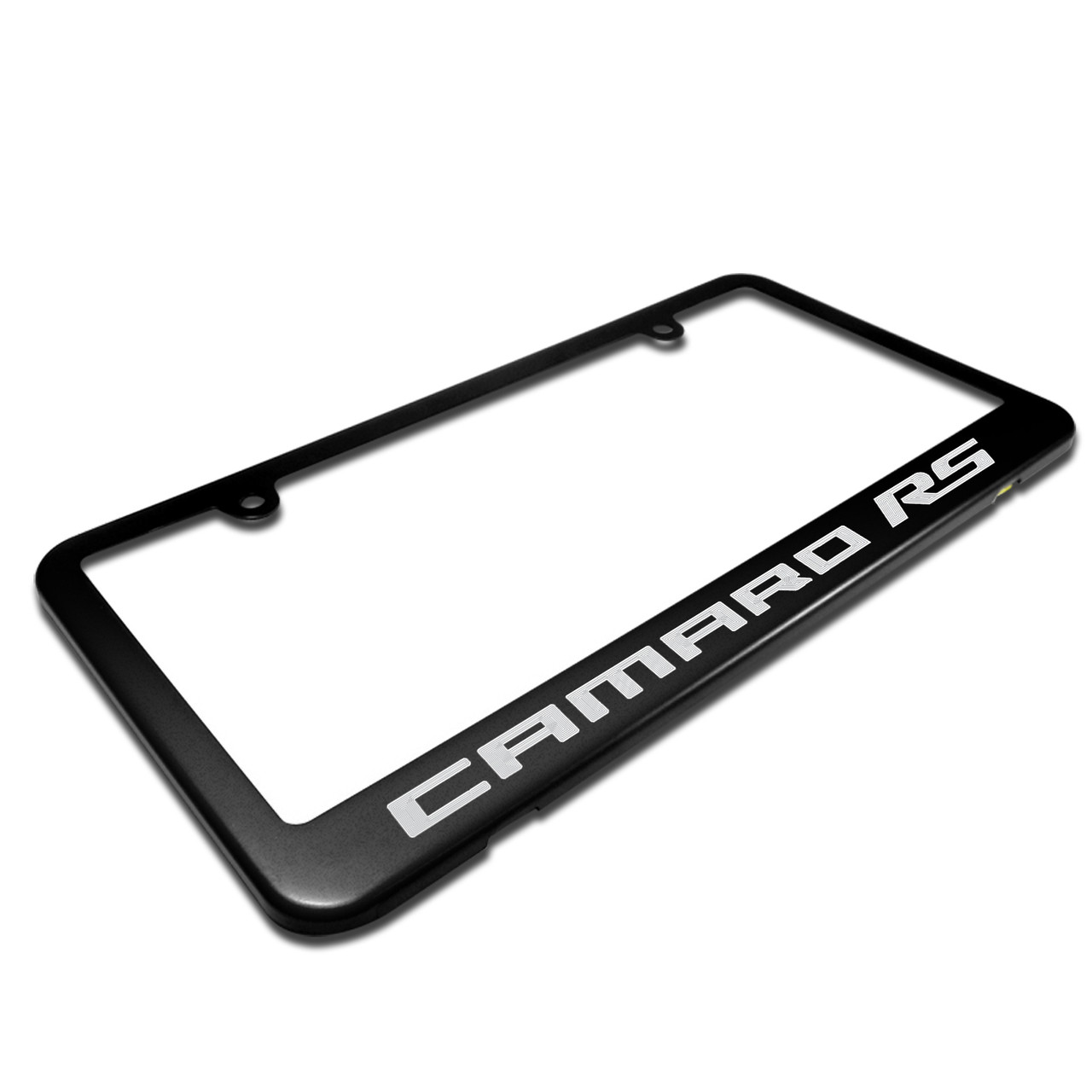 IPick Image Black Metal License Plate Frame For Chevrolet Camaro 1LE – Made In USA, 1 Year Warranty