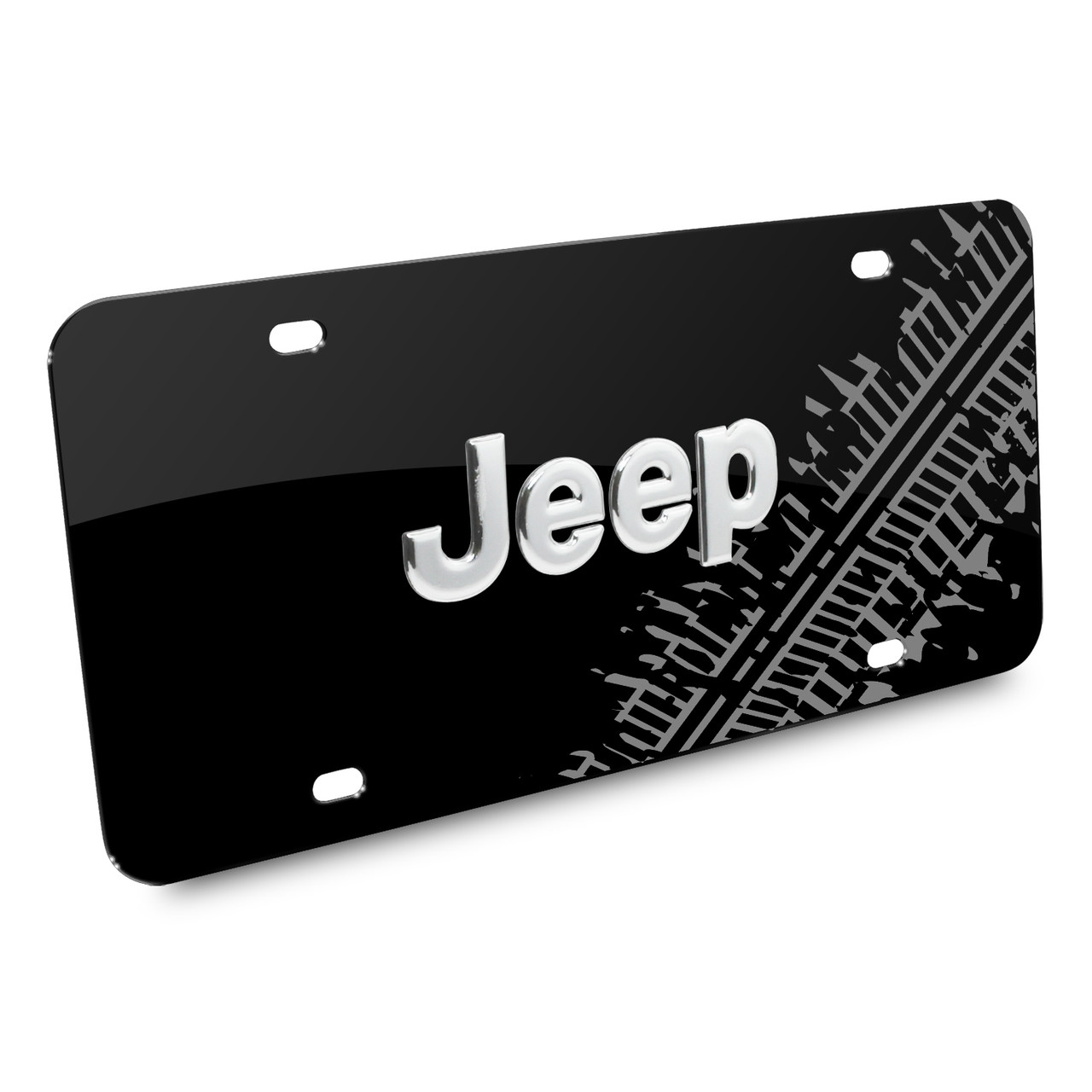 Jeep Wrangler License Plate Black Stainless Steel Jeep Wrangler