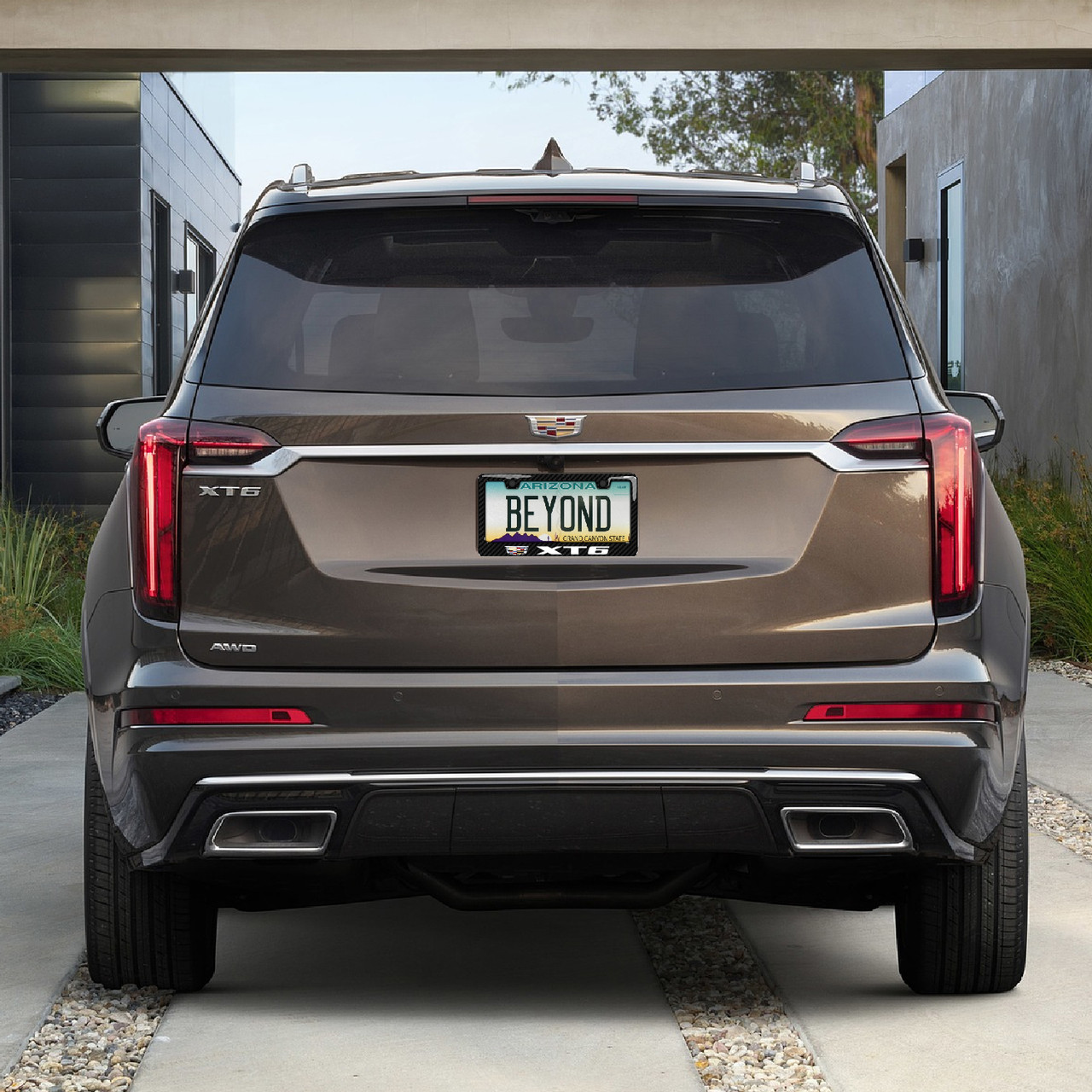 Cadillac XT6 in 3D Real 3K Carbon Fiber Finish ABS Plastic License