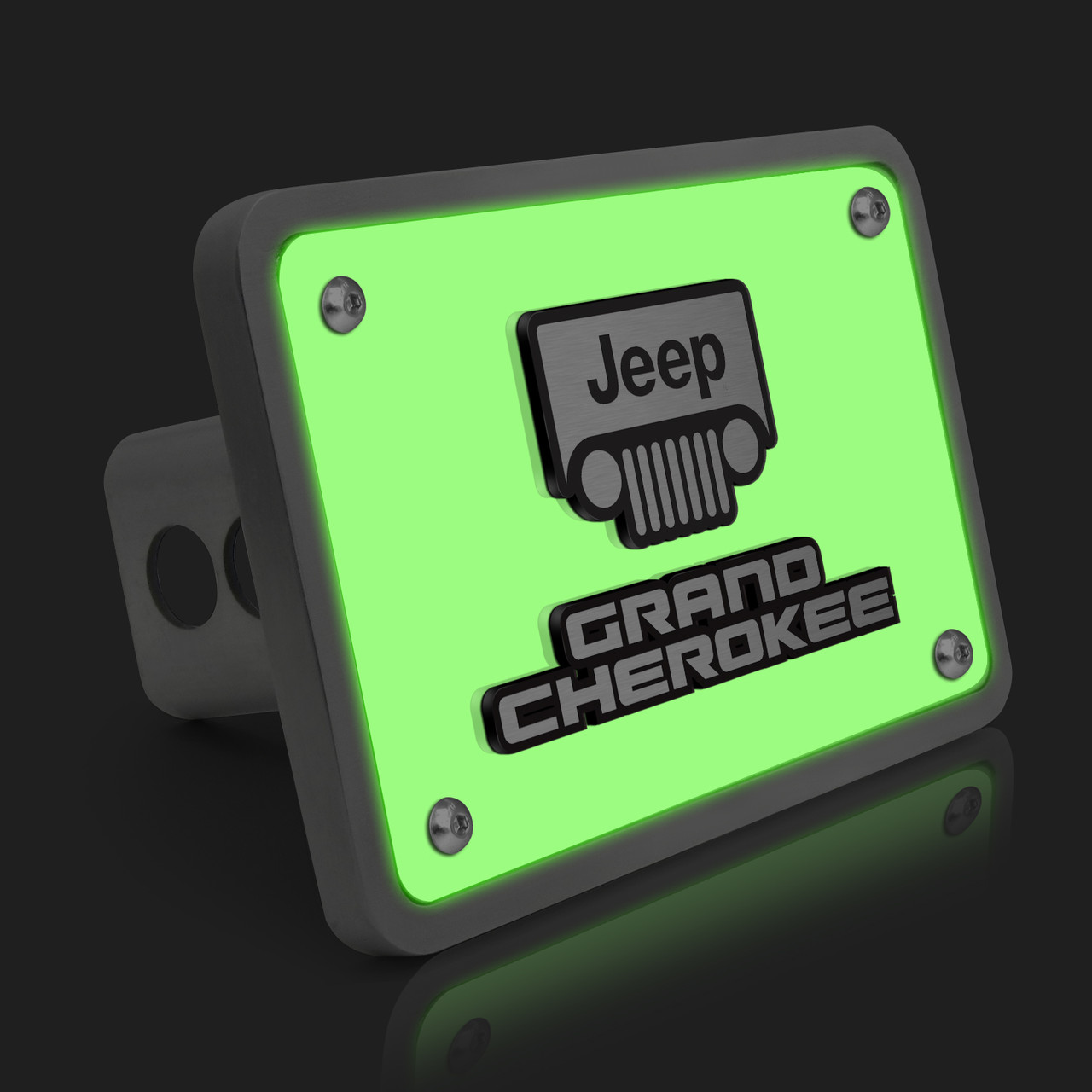 Jeep Grand Cherokee 3D Logo Glow in the Dark Luminescent Billet
