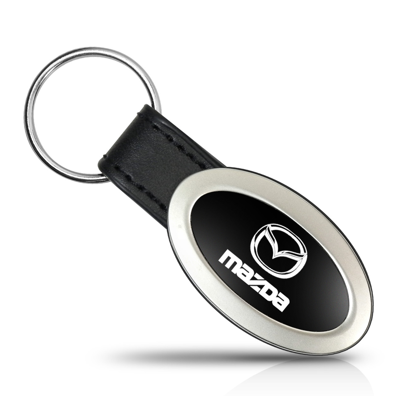 Mazda Oval Style Metal Key Chain Key Fob - Car Beyond Store