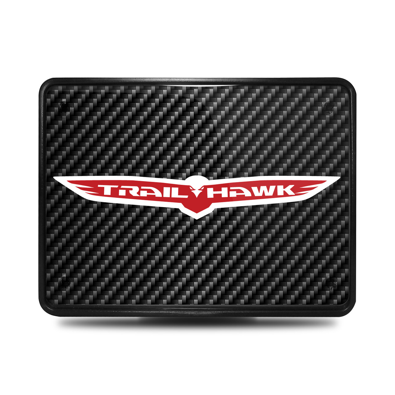 Jeep Trailhawk UV Graphic Carbon Fiber Look Metal FacePlate on ABS