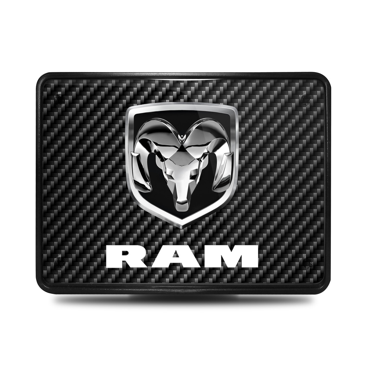 FORD RAPTOR IN Blue 3D Logo Carbon Fiber Texture Billet Aluminum Tow