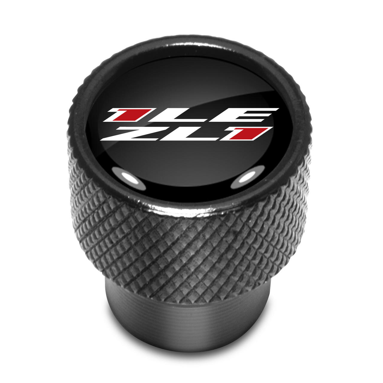 Chevrolet Camaro ZL11LE Logo in Black on Black Aluminum Tire Valve Stem Caps Car Beyond Store