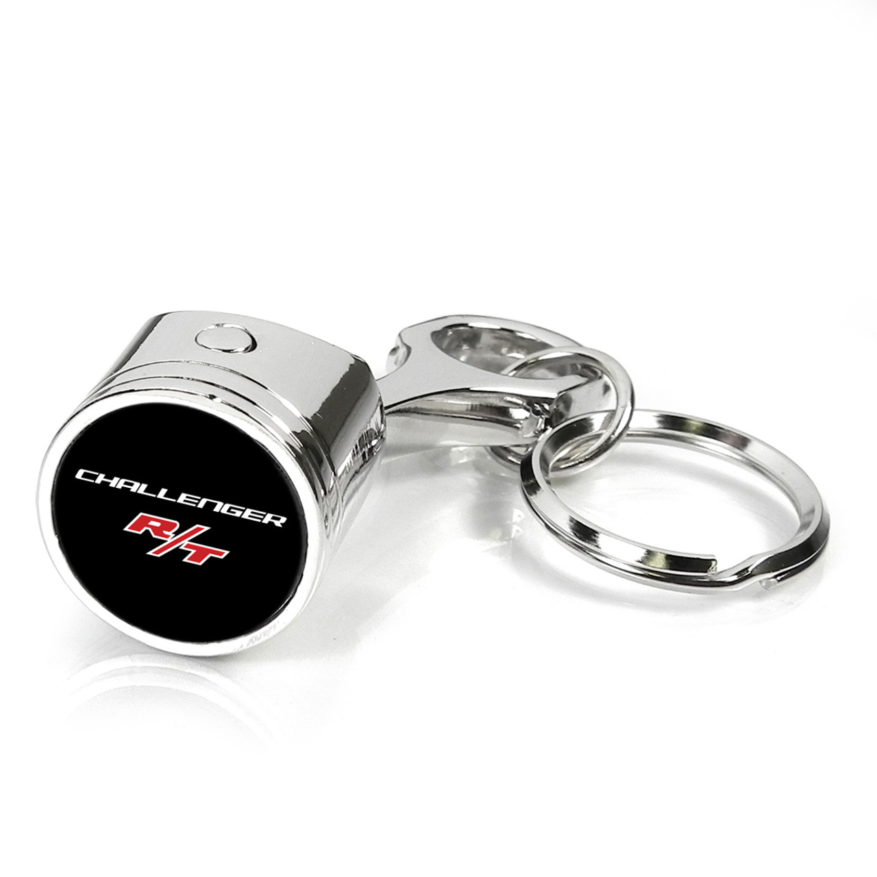 Dodge Challenger R/T Chrome Finish Engine Piston and Rod Metal Key